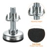 Unique Bargains Non-Skid Adjustable Furniture Leveling Feet with T-Nut Kit for Chairs 8 Pcs - 4 of 4