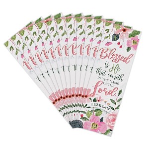 Dicksons Blessed is He - Luke 13:35, Multicolor 5.8 x 2.63 Inch Paper Bookmark; Pack of 12 - 1 of 3