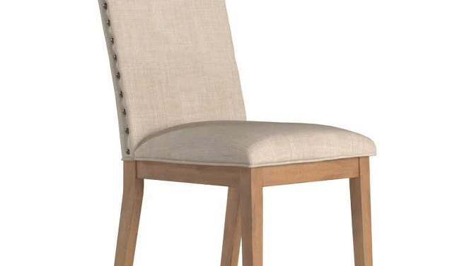 Set of 2 Amiford Nailhead Accent Dining Chair - Inspire Q, 2 of 6, play video