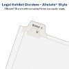 Avery Legal Exhibit Unpunched Dividers for Use with Any Binding System, Collated A-Z, 26 Side Tab Dividers Per Set, Helvetica Type, 3 Sets (21874) - 3 of 4