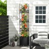 Tangkula 1pc/2pcs Raised Garden Bed with Trellis and Wheels Self-Watering Planter Box with 3 Heights & Detachable PE-Coated Metal Tubes - 2 of 4