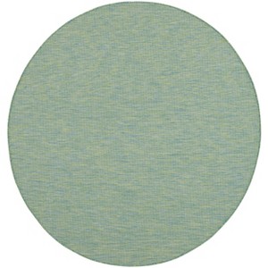 Nourison Positano Solid Indoor Outdoor Rug - 1 of 4