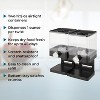 Compact Dry Food Dispenser with Dual Control, Black/Chrome Food Storage Container - 3 of 4