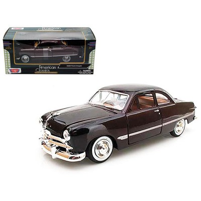 1949 Ford Coupe Burgundy 1/24 Diecast Model Car by Motormax