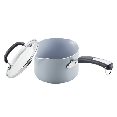 Gray 13-Piece Nonstick Aluminum Cookware Set with Utensils