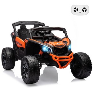 12V Ride on UTV Car, Licensed Can-Am Electric Off-Road UTV Car, Kids Truck w/Remote Control - 1 of 4