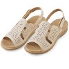 Collections Etc Decorated Stretch Sandals - 3 of 4