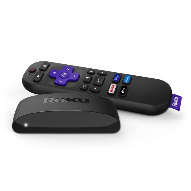 Roku Express 4K+ | Streaming Player HD/4K/HDR with Roku Voice Remote with TV Controls and Premium HDMI Cable, 1 of 15