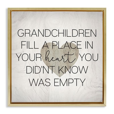 Stupell Industries Heartwarming Grandchildren Phrase, 18" x 18"