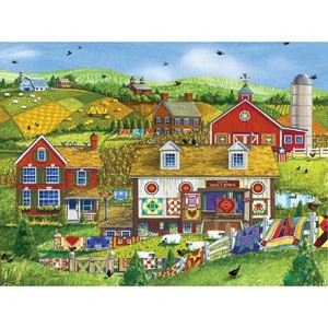 Sunsout Lapp's Quilt Barn 1000 pc   Jigsaw Puzzle 63432 - 1 of 4