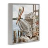 Stupell Industries Pelican Perched on Fishing Dock Black Framed Giclee Art - 3 of 4