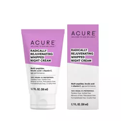 Acure Radically Rejuvenating Whipped Night Cream Facial Moisturizer - 1.7 fl oz