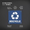 Avery Recycle Stickers, Blue Recycle Signs for Bins, Containers, Trash Cans and Walls, Waterproof, UV Resistant, Preprinted, 4" x 4", 8 Total - 2 of 4