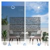 DSVIMOY Privacy Screens and Panels, Freestanding Outdoor Indoor Privacy Screen, Mesh Shape Decorative Privacy Screen, Black, 47.76"*15.75"*70.69" - 4 of 4