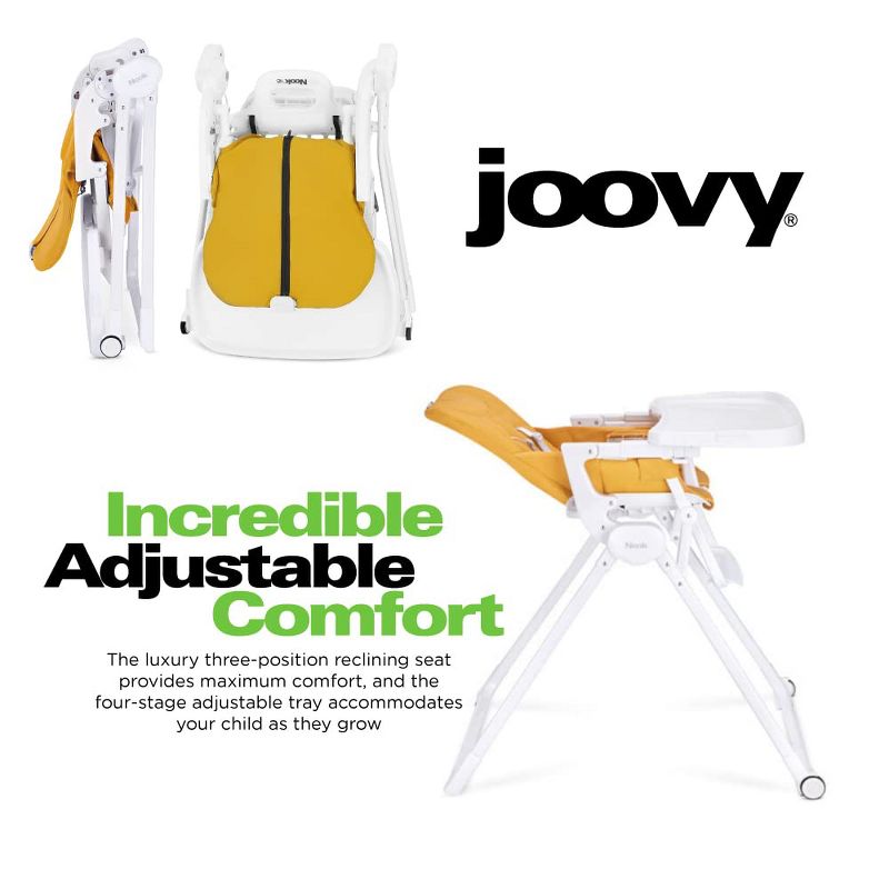Joovy Nook NB High Chair Compact Fold Reclinable Seat, 3 of 5