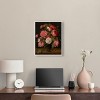 Art Remedy Jacob van Hulsdonck - Roses in a Glass Vase Vintage Classic Roses Wall Art Framed - 2 of 4