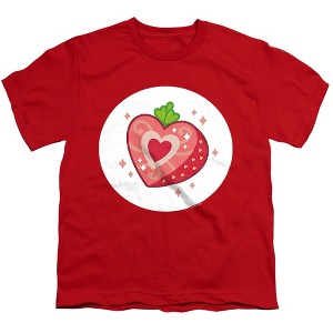 Boys' Care Bears Unlock The Magic Strawberry Sunrise Bear Belly T-Shirt - 1 of 4