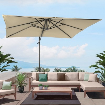 10X8FT Alunimun Patio Cantilever With Canopy