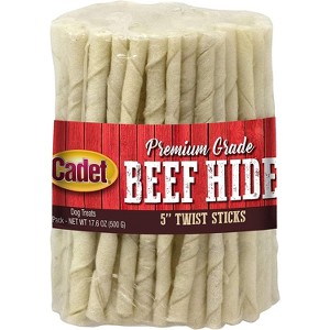 Cadet 5 Inch x 78mm Rawhide Twisty Sticks (75 Pack) - 1 of 2