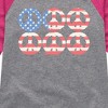 Girls' - Instant Message - Peace Flag Shirt Tail Raglan Graphic T-shirt - 2 of 4