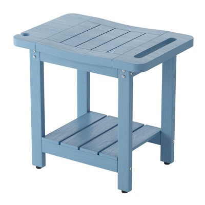 Sonkuki HIPS Waterproof Shower Benches for Inside with Shower Head Holder for Spa, Bath, Shaving Legs