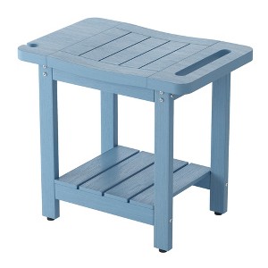 Sonkuki HIPS Waterproof Shower Benches for Inside with Shower Head Holder for Spa, Bath, Shaving Legs - 1 of 4