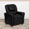 Emma and Oliver Contemporary Kids Recliner with Cup Holder and Headrest - 2 of 4