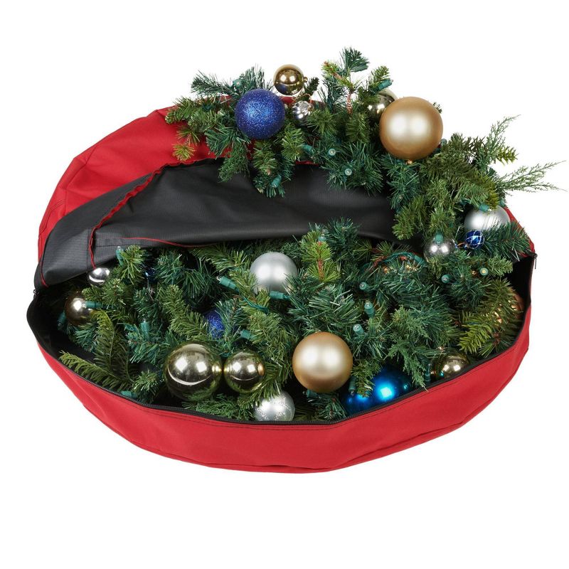 Santa's Bag 36" Direct Suspend Wreath Storage Bag, 4 of 8