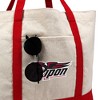 Ripon College Primary Logo Canvas Tote Bag With External Pocket, Reusable Shoulder Bag for Shopping, School, Beach - 2 of 4
