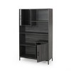 CAVINAS Bookcases for Living Room 4-Tier 31.5" W Storage Cabinet Bookcase with Iron Legs and Drawer, Cabinets for Office - 4 of 4
