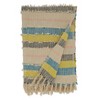 Saro Lifestyle Fringe Throw Blanked With Stripe Design - 2 of 4