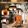 FURNIinspire Pet Tower Halloween Cat Tree Tower with Sisal Scratching Posts, Hanging Toys, Cat Activity Platform, Orange, 27.3"*11.8"*39" - 4 of 4