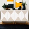 Hommoo Modern Sideboard Buffet, 59" Wood Storage Cabinet with Doors - 2 of 4