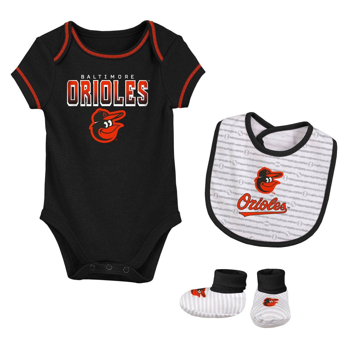 MLB Baltimore Orioles Baby Layette Set