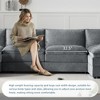 SKRAN L Shaped Cloud Chenille Modular Sectional Sofa with Double Cushions with Movable Ottoman,Indoor Furniture for Living Room - 4 of 4