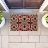 Stupell Industries Feather Kaleidoscope Fractal Printed Outdoor Door Mat, design by Darlene Seale, 18"x30" - 3 of 4