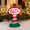 Gemmy Christmas Airblown Inflatable Season's Greetings Sign, 3.5 ft Tall, Multi - 2 of 4