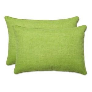 Fresco 2pc Rectangular Outdoor Throw Pillows - Pillow Perfect - 1 of 4