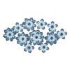 Metal Floral Wall Decor Blue - Olivia & May: Iron Botanical Sculpture, Contemporary Style, 25.5" x 46" - 2 of 4