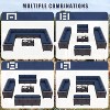 ALAULM 14 Pieces Patio Furniture Set, Rattan Wicker Outdoor Conversation Sets, Outdoor Furniture Sofa Set - 3 of 4