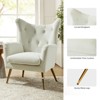 Godefroy Upholstery Accent Chair velvet with Wingback | Karat Home - 4 of 4