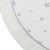 Northlight 48" White with Silver Sequined Stars Christmas Tree Skirt - 4 of 4