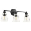 Quorum Lighting Dunbar 3-Light Noir Glass Vanity - 3 of 3