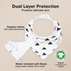 8pk Organic Baby Bandana Bibs, Baby Drool Bibs for Baby Boy, Girl, Baby Bibs for Infant, Newborn - 2 of 4