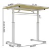 Grungis Office Desk with Adjustable Height,Computer Desk for Home Office,Company - 3 of 4