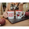Silver Buffalo Disney Mickey and Minnie Mouse "Celebrate The Season" Ceramic Mugs | Set of 2 - 3 of 4