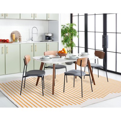 Ivory Coast Casual 4' x 6' Hand-Woven Cotton Area Rug