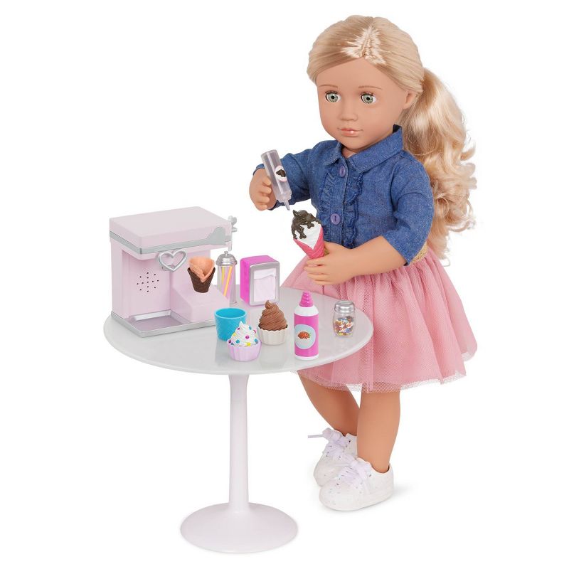 Our Generation Sundae Fun Day Ice Cream Machine Accessory Set for 18&#34; Dolls, 3 of 6
