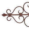 Rustic Metal Ornamental Wall Decor Light Brown - Olivia & May: Iron Artwork, Indoor Vertical Sculpture - 4 of 4