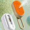 BABYYER Upgraded Steamy Cat Brush - 3 in 1 Cat Steamy Brush, Cat Grooming Brush, Multi-Functional Pet Brush (Khaki) - 2 of 4